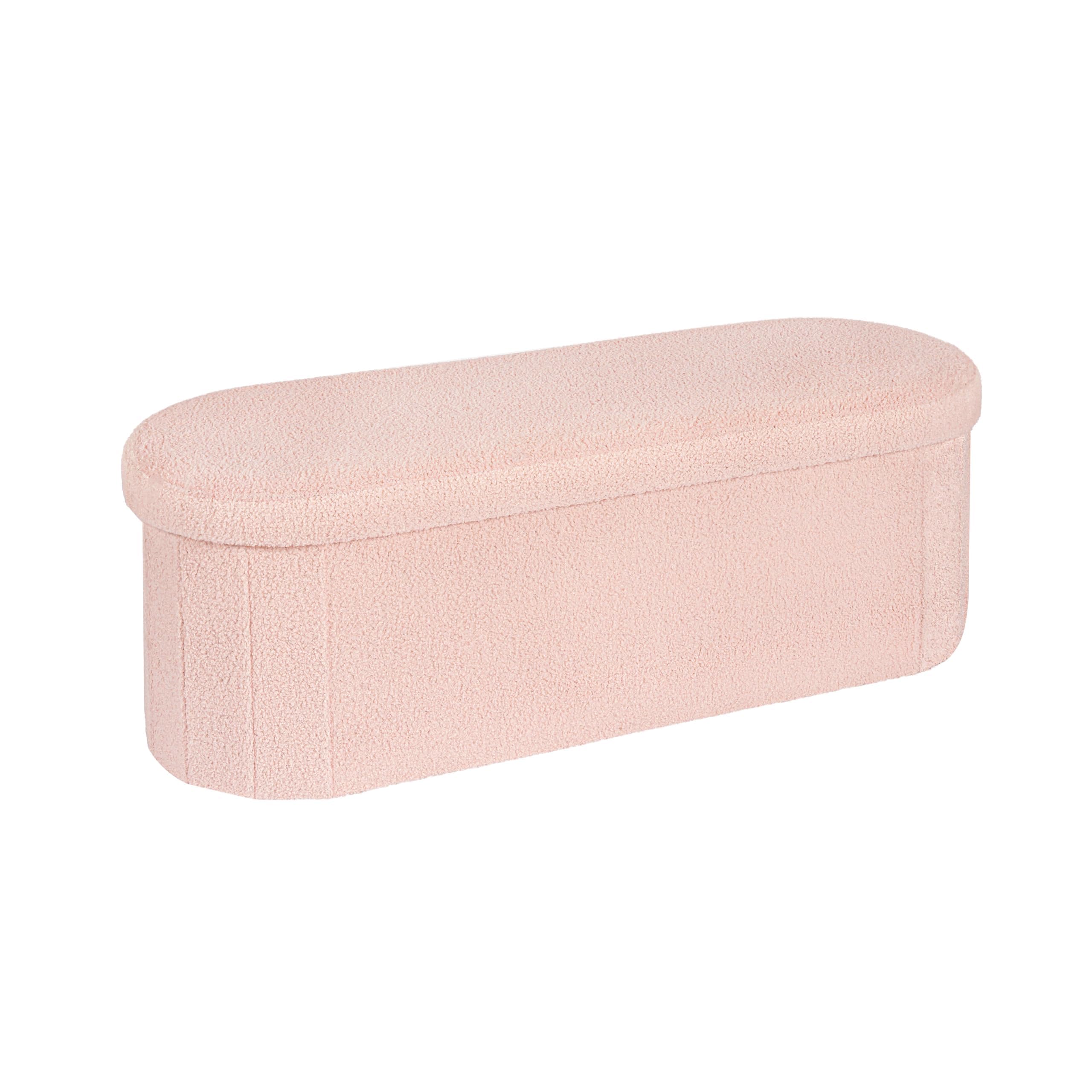 Amazon.com: PINPLUS Storage Ottoman Bench Tufted Oval Ottomans for